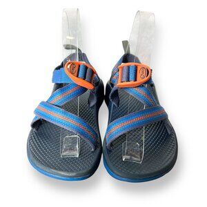 Chaco Kids’ Size 1 Sandals Blue Black Hiking Sport Beach Waterproof Outdoor Sho